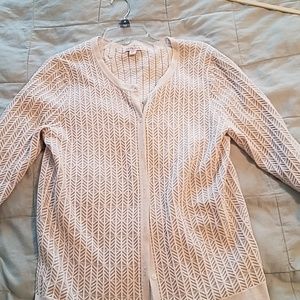 Beautiful silver and gray button front Cardigan